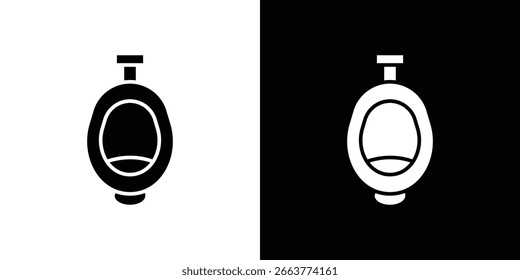 Coleção de símbolos de ícones dos urinóis. Ilustração de stock de vetor plano.