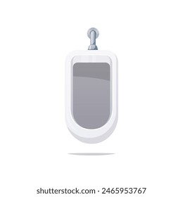 Urinal men toilet vector isolated on white background.