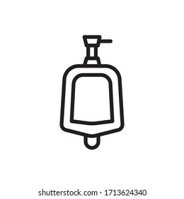  Urinal Outline Icon Style Design