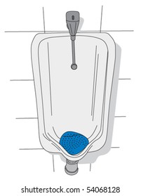 Urinal (restroom) frontal top