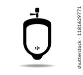 Urinal vector icon. Emblem isolated on white background. Modern simple icon style for graphic and web design, logo.