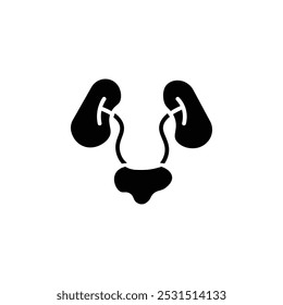 Urinary system icon web design in vector