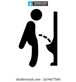 urinating icon or logo isolated sign symbol vector illustration - high quality black style vector icons
