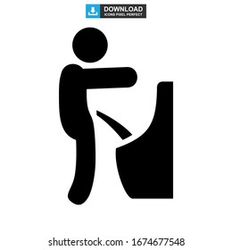 urinating icon or logo isolated sign symbol vector illustration - high quality black style vector icons
