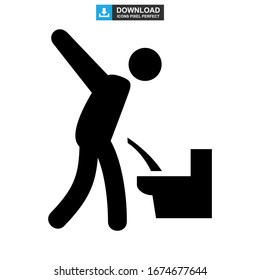 urinating icon or logo isolated sign symbol vector illustration - high quality black style vector icons
