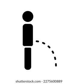 urination icon on white background