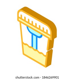 urine analysis isometric icon vector. urine analysis sign. isolated symbol illustration