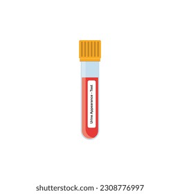 Urine Appearance Test Concept Design. Vector Illustration.
