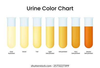 Urine Color Chart Determines Hydrated and Healthy