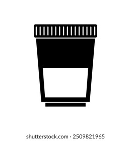Urinbehälter-Symbol auf Hintergrund