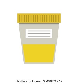 Urine container icon illustrated on background