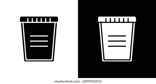 Design-Element für das Konzept des Urinsymbols. Piktogramm-Symbole.