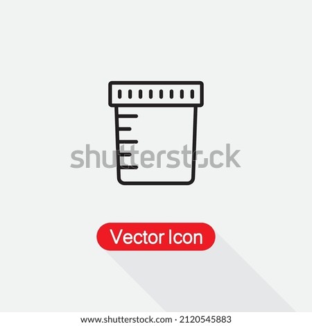 Urine Icon, Jar for analysis Icon Vector Illustration Eps10