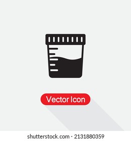 Urine jar Icon Vector Illustration Eps10