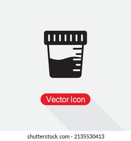 Urine Jar Icon Vector Illustration Eps10