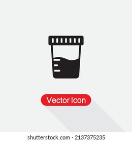 Urine Jar Icon Vector Illustration Eps10