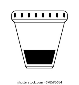 Urine Sample Cup Healthcare Related Icon Image