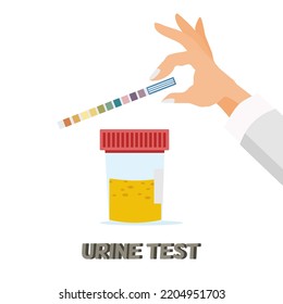 Urine Set Test Icon On White Stock Vector (Royalty Free) 2204951703 ...