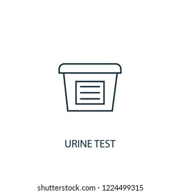 urine test concept line icon. Simple element illustration. urine test concept outline symbol design from Medical set. Can be used for web and mobile UI/UX