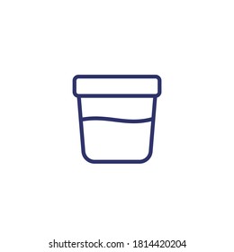 Urine Test Icon, Line Vector