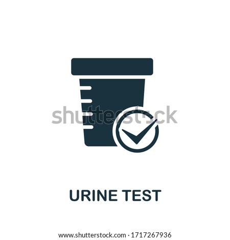Urine Test icon. Simple illustration from medical equipment collection. Creative Urine Test icon for web design, templates, infographics and more