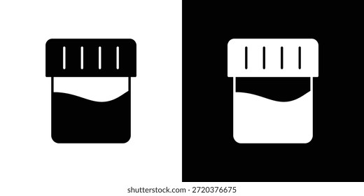 Urine test icon symbol for Apps and Branding.