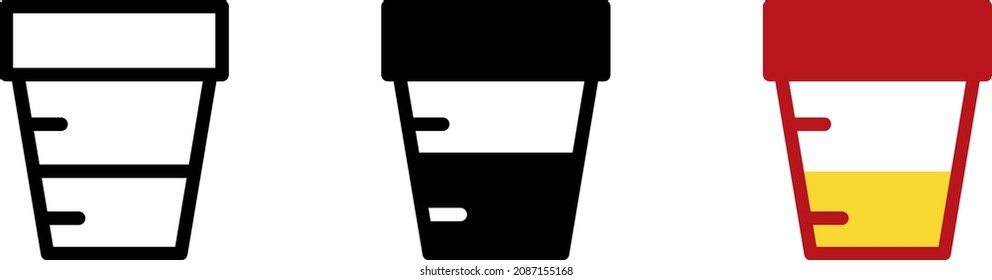 Urin-Testsymbol, Vektorgrafik