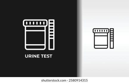 Urine Test Vector, Icon Or Logo Sign Isolated Symbol Illustration