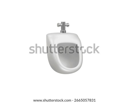 Urinoir icon 3d illustration render