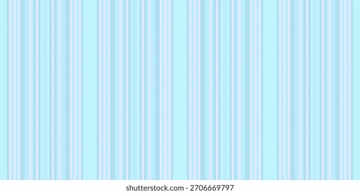 Textura de Vector textil británico, líneas de fondo de edredón sin costuras. Patrón de Vertical de tela a rayas Prand en paleta de colores claros y cian.