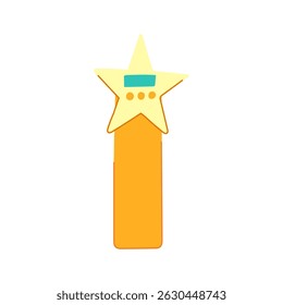 url digital bookmark cartoon. tag manage, sync cloud, share access url digital bookmark sign. isolated symbol vector illustration