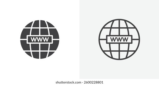 Url icon collection. vector illustration set