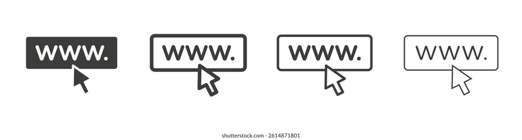 Url icon collection for website designs