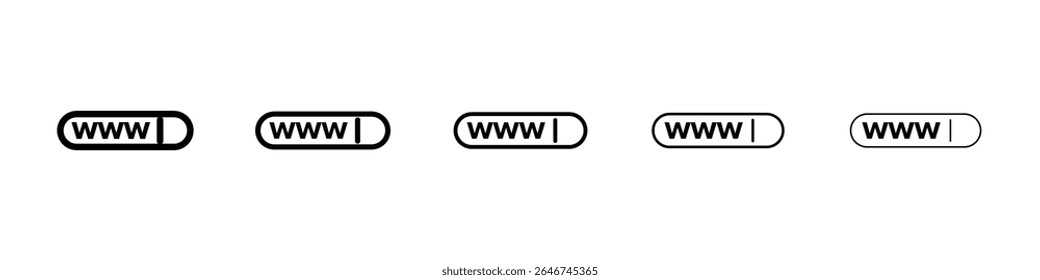 Url icon concept. design gráfico, logotipo, Web, UI.