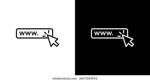 Ícone URL. ícone do vetor Design Gráfico. Ícones Ui Ux
