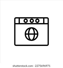 icono url con vektor aislado y fondo transparente.