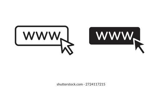 Url icon for your website design, logo, app, UI. EPS10