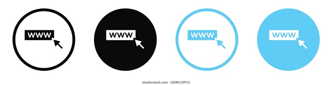 Url icons design. vector icons for ui designs