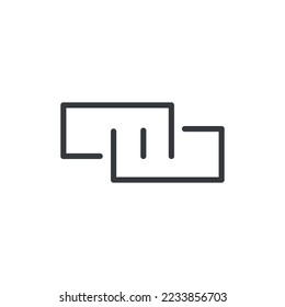 Url link icon vector. Hyperlink chain website icon vector isolated on white background