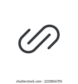 Url link icon vector. Hyperlink chain website icon vector isolated on white background