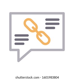 url vector color line icon 