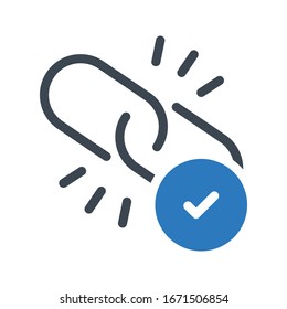 url vector glyph color icon 