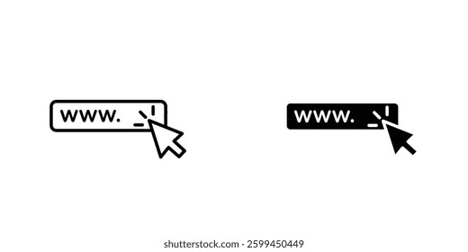Urlicons for ui. vector illustration
