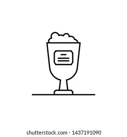 urn, death outline icon. detailed set of death illustrations icons. can be used for web, logo, mobile app, UI, UX