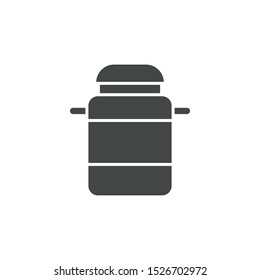 Urn icon isolated on white background. Canister symbol modern, simple, vector, icon for website design, mobile app, ui. Vector Illustration