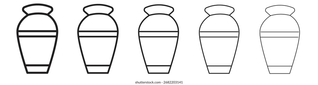 Urn icon vector illustration isolated