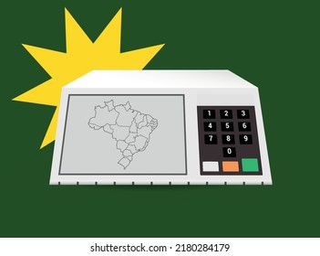 Eletrônica Urna - Electronic ballot boxes used in elections in Brazil.