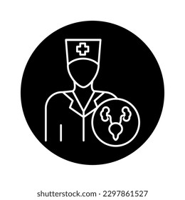 Urologist color line icon. Subject matter expert. Pictogram for web page, mobile app, promo.