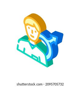 Urologist Doctor Isometric Icon Vector. Urologist Doctor Sign. Isolated Symbol Illustration