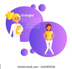 Urologist Vector. Cartoon. Isolated art